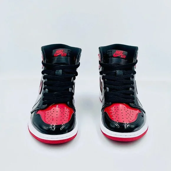 Black & Red High Top Streetwear Sneakers – Stylish Casual Basketball Style Shoes - Picture 4 of 7